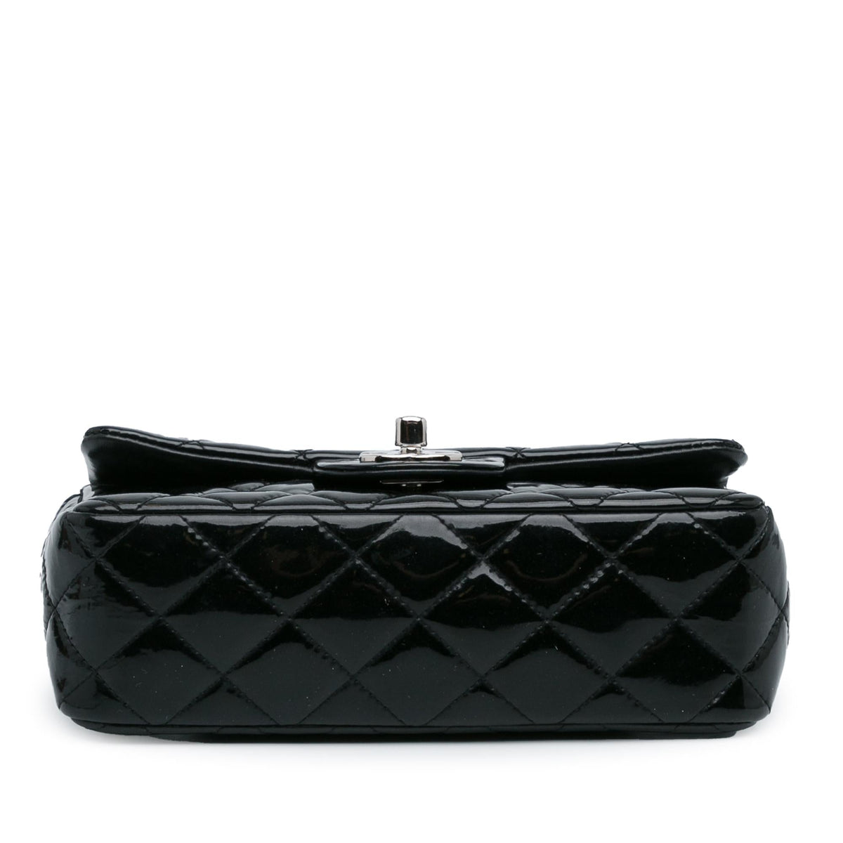 Chanel Mini Rectangular Classic Patent Single Flap (SHG-H2RONy) Crossbody