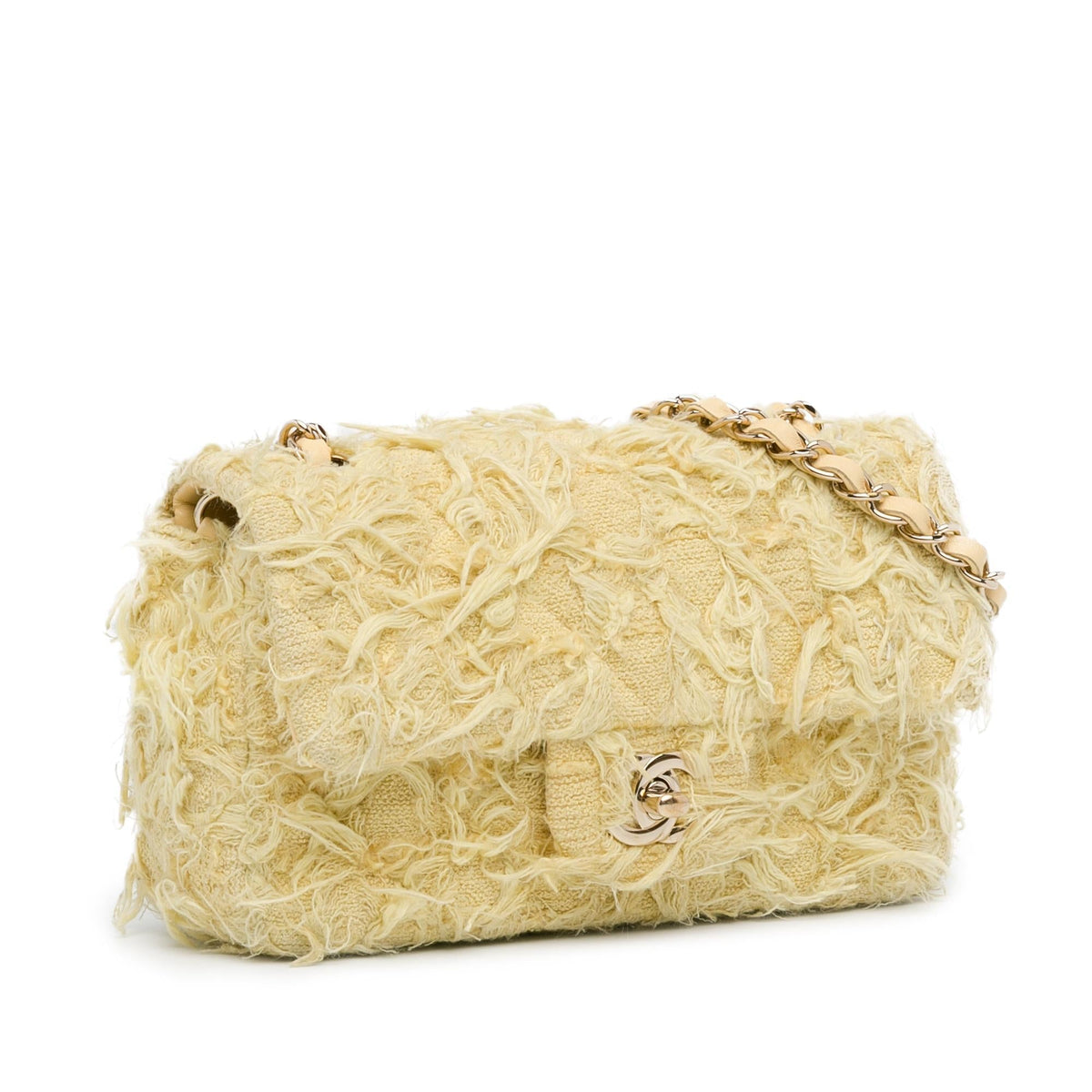 Chanel Mini Rectangular Classic Tweed Single Flap (SHG-tWVx0M) Crossbody