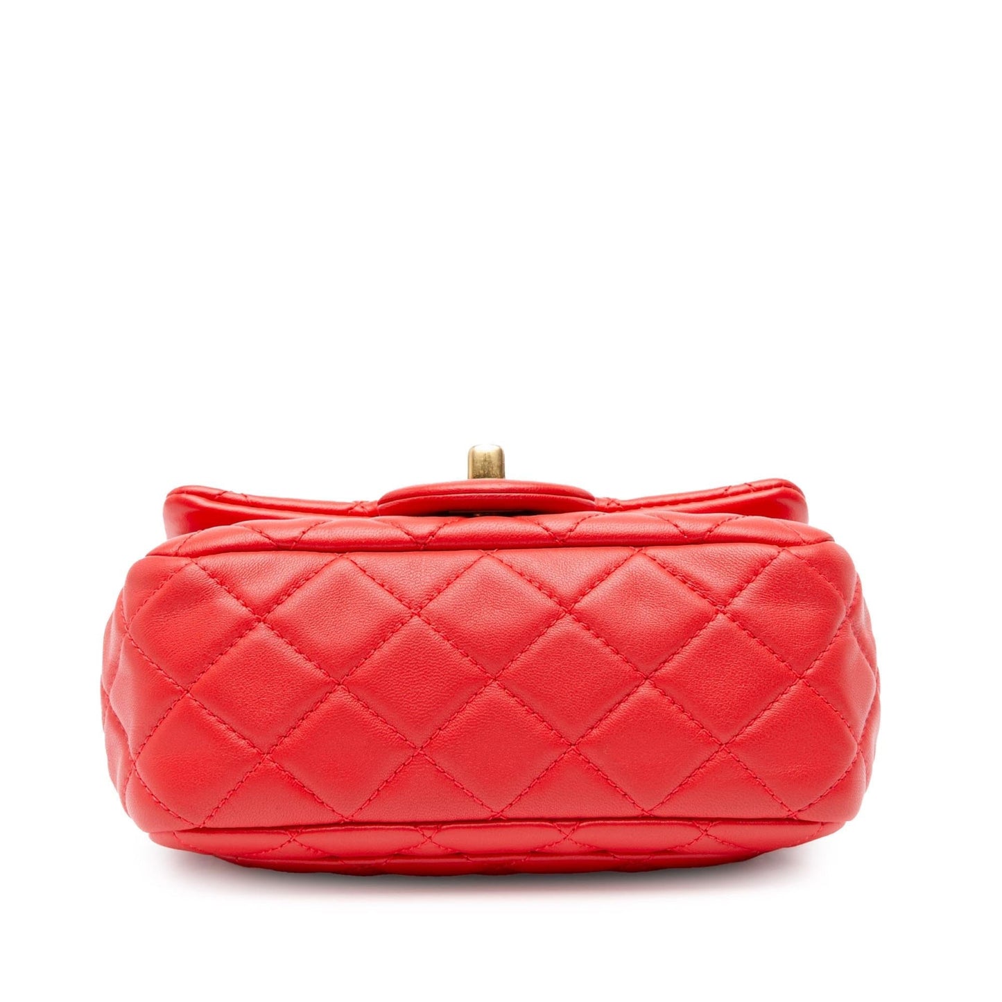 Chanel Mini Square Classic Lambskin Pearl Crush Flap Crossbody