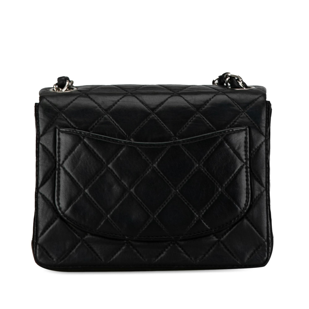 Chanel Mini Square Classic Lambskin Single Flap (SHG-0YbHqE) Crossbody