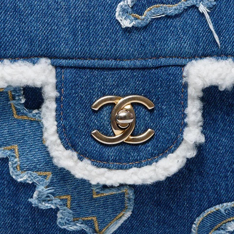 CHANEL -EGYPT HEIROGLYPH JUMBO FLAP BAG