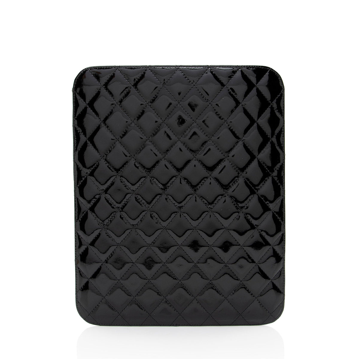 Chanel Patent Leather CC Brilliant iPad Case (SHF-erdd74) Handbag