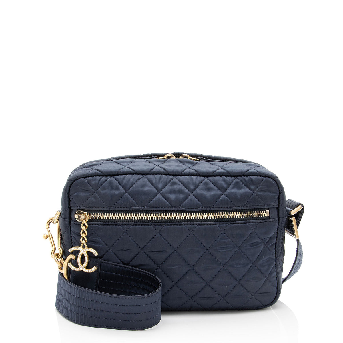 Chanel Satin Crystal Paris-Hamburg Small Camera Bag