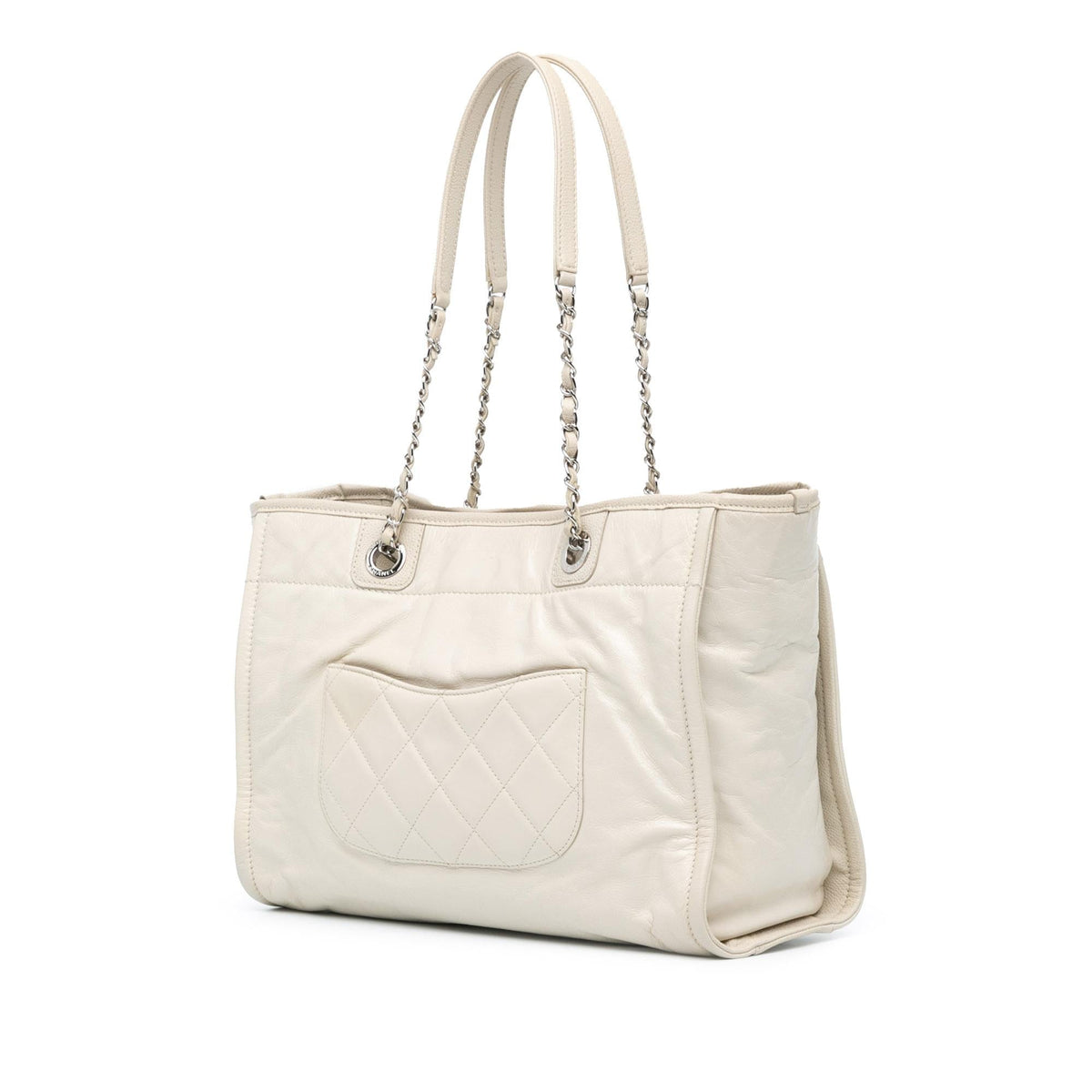Chanel Small Glazed Calfskin Deauville Tote