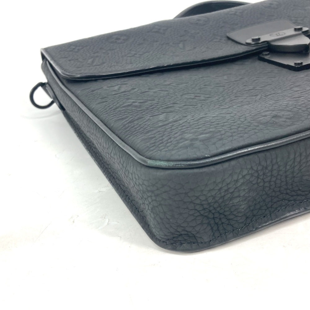 LOUIS VUITTON Handbag M20835 Taurillon Clemence Leather black Monogram Taurillon Clemence S-Lock Briefcase mens
