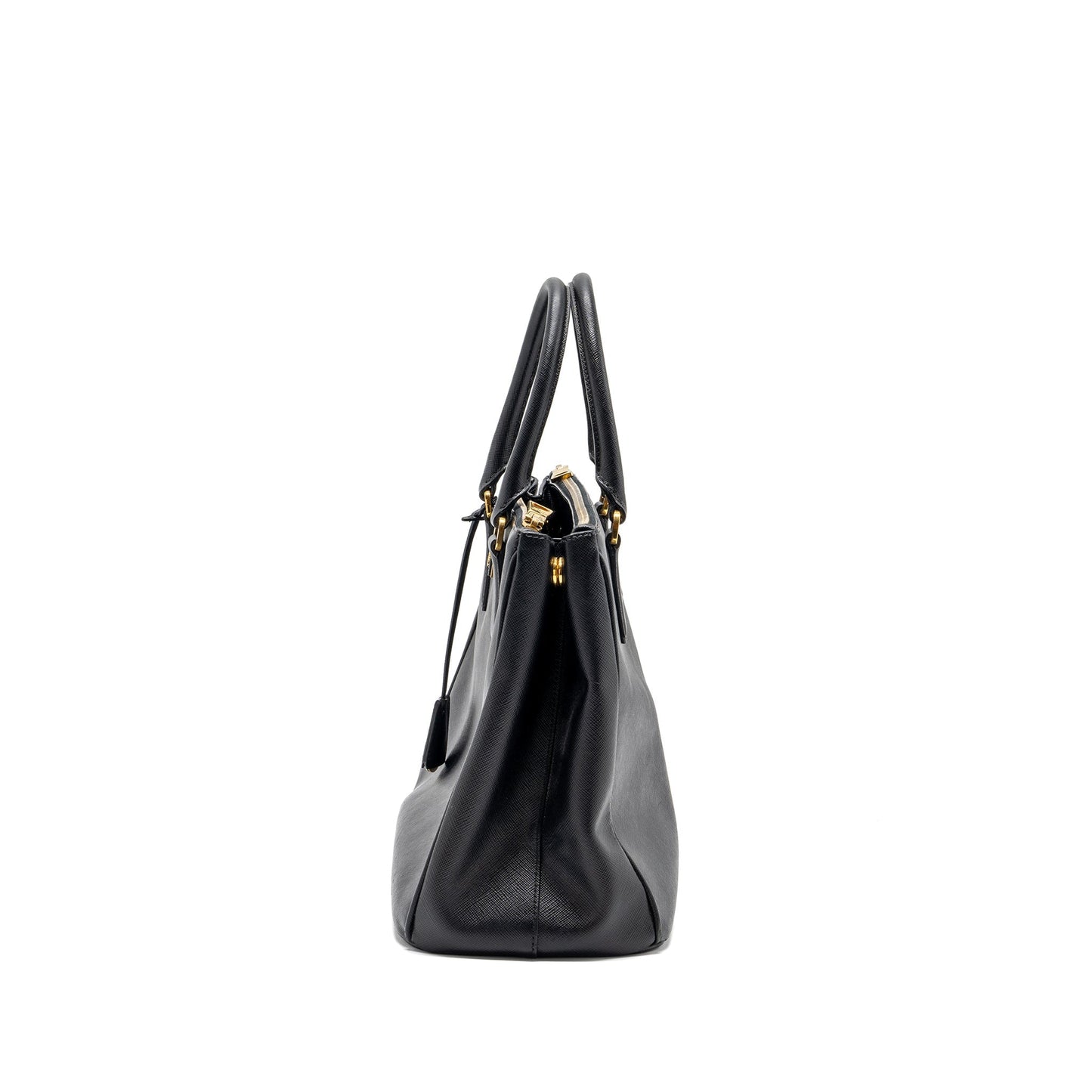 Prada Saffiano Tote Purse Calfskin Black - Style 2