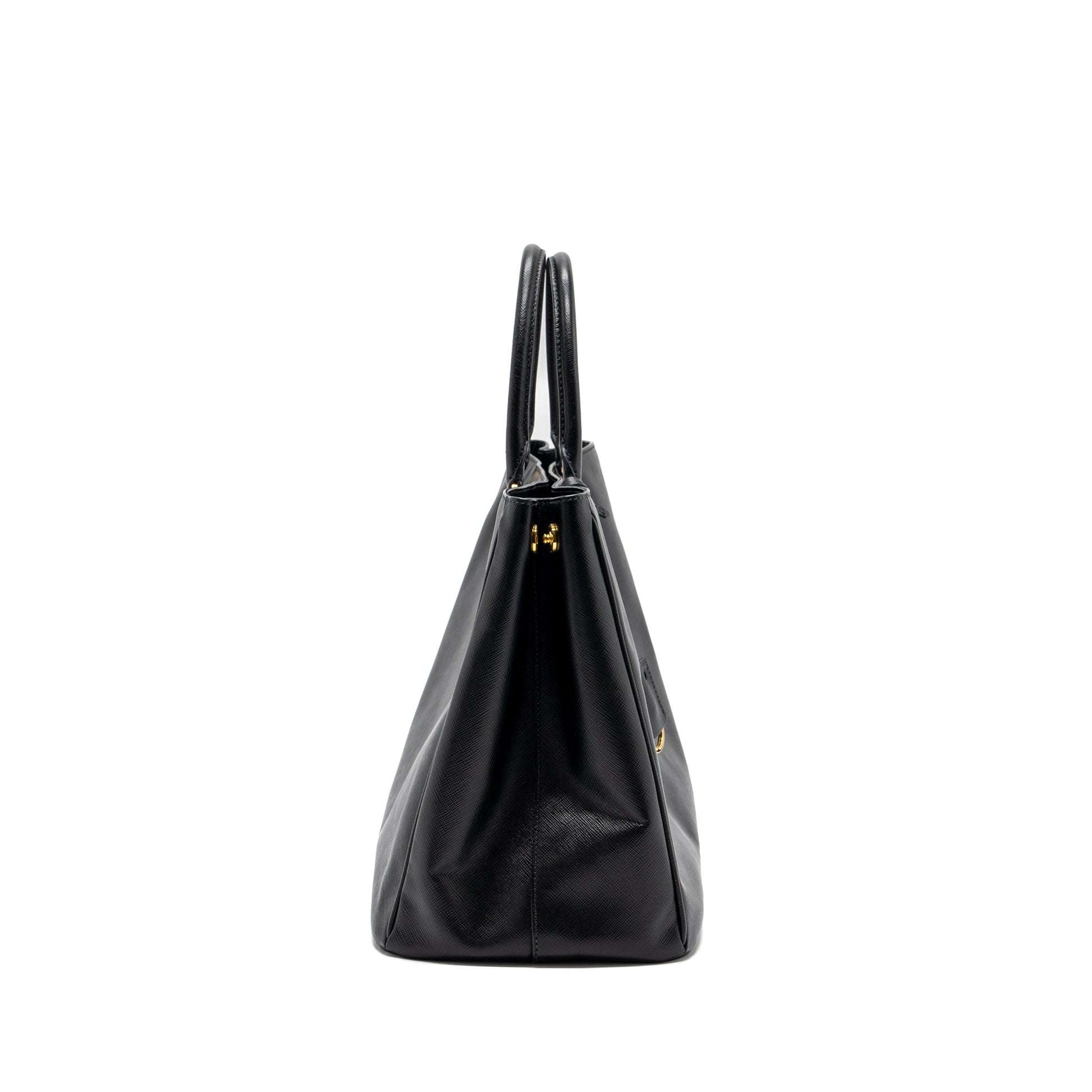 Prada Saffiano Tote Purse Calfskin Black - Style 3