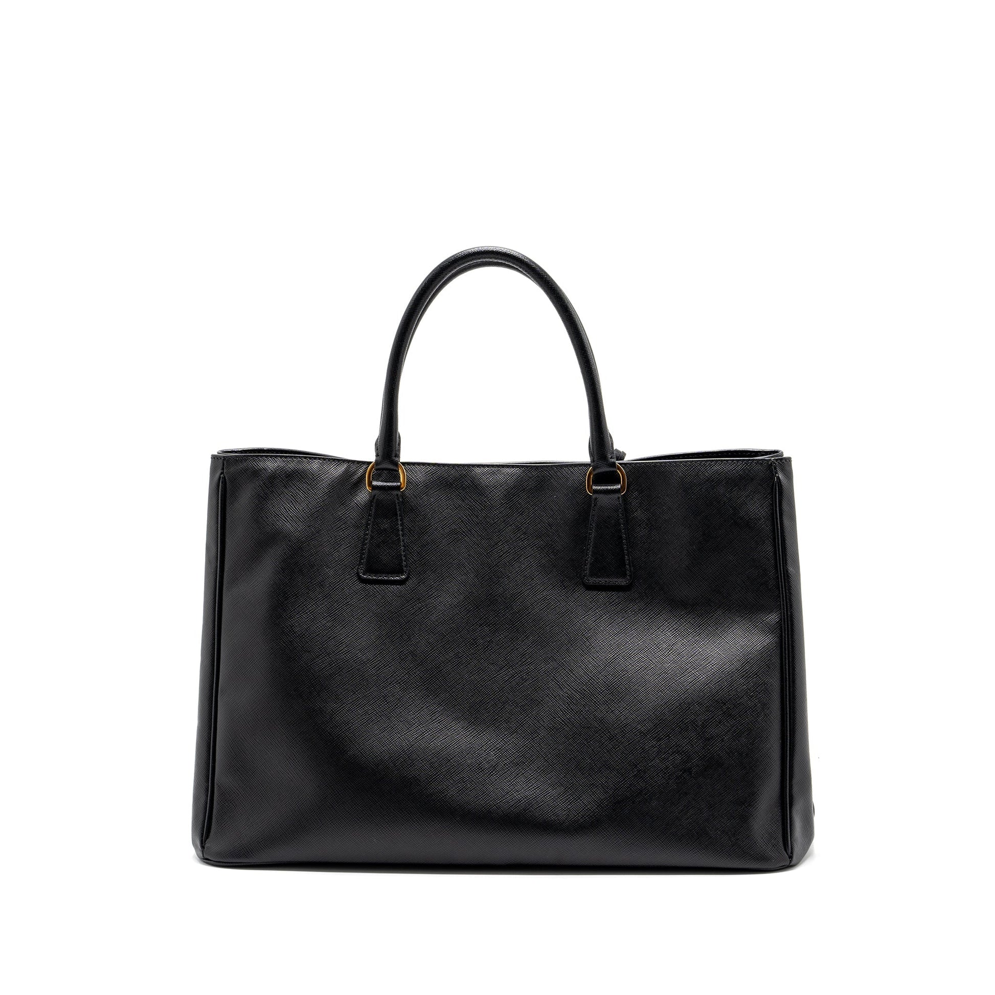 Prada Saffiano Tote Purse Calfskin Black - Style 3