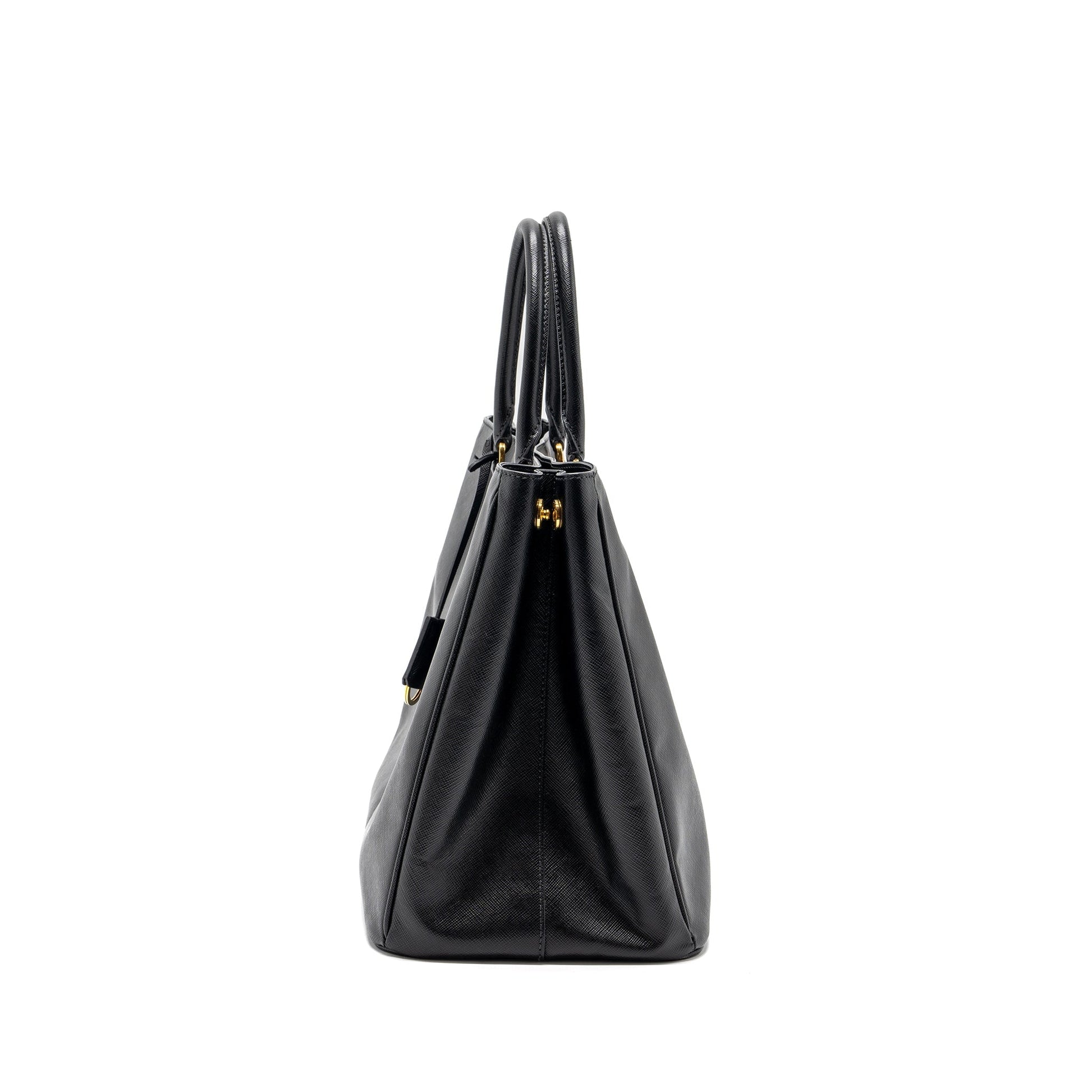 Prada Saffiano Tote Purse Calfskin Black - Style 3