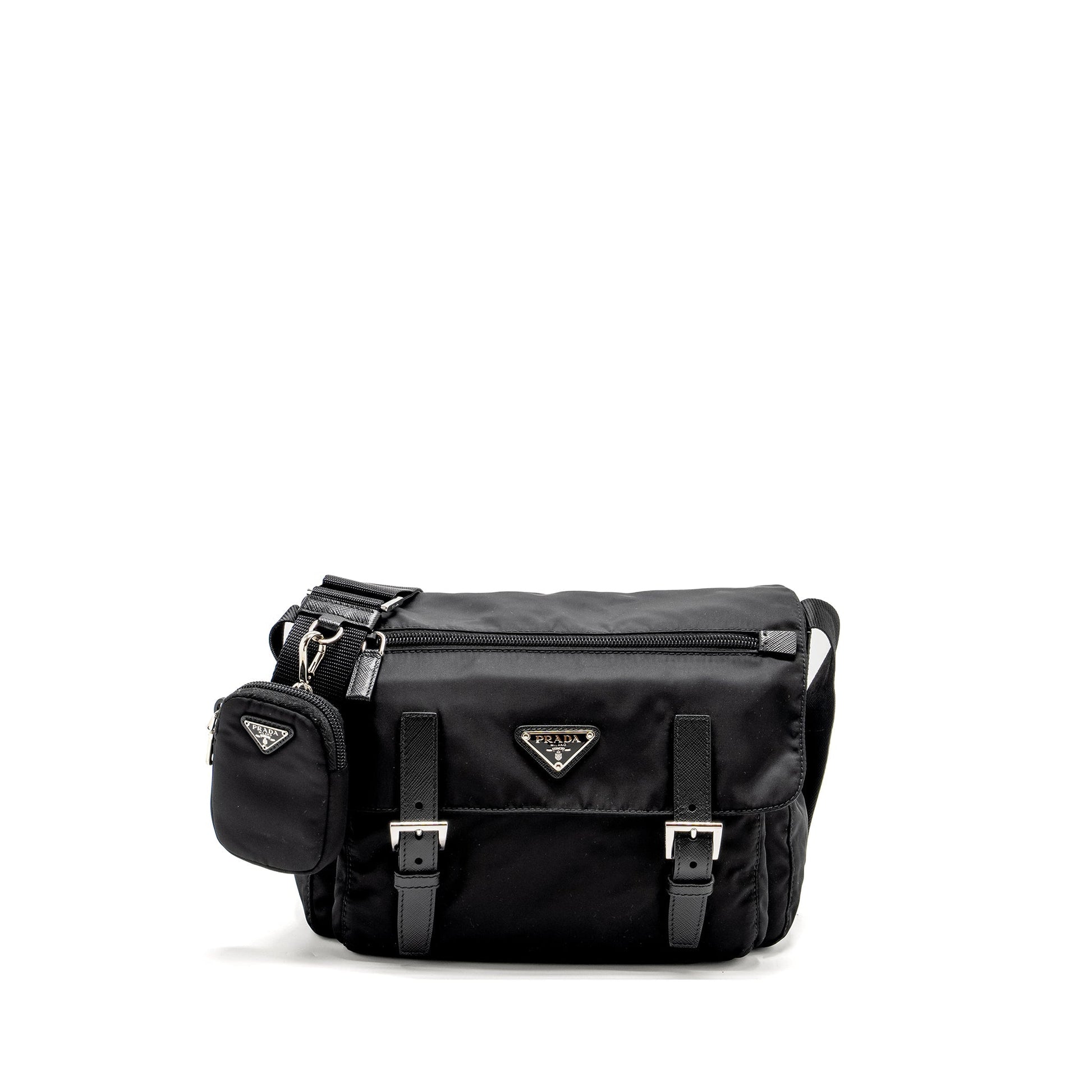 Prada Messenger Purse Re-Nylon Black