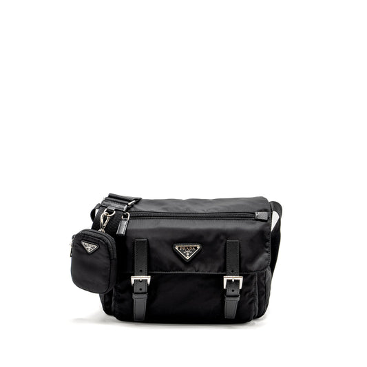 Prada Messenger Purse Re-Nylon Black