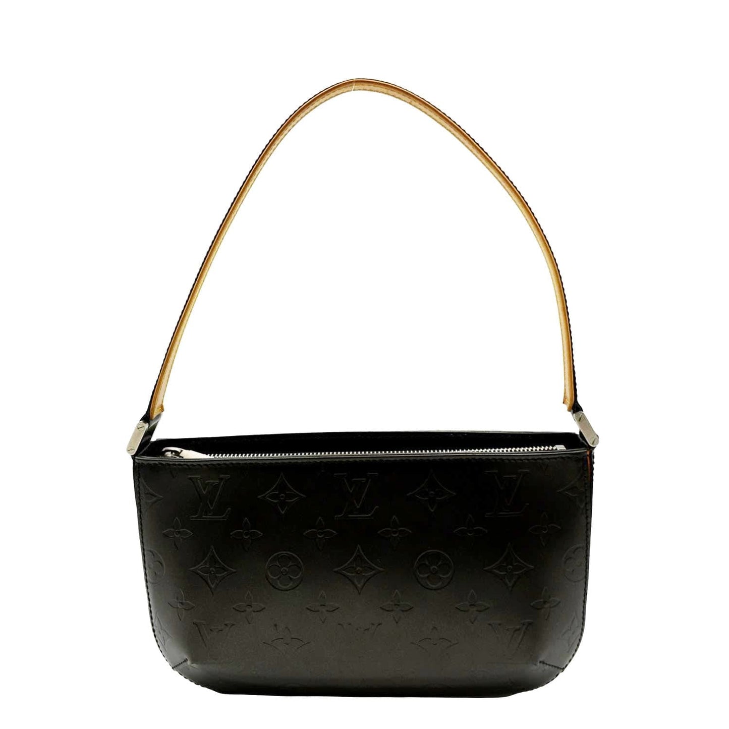 LOUIS VUITTON Pochette Accessoires Monogram Mat Fowler Pouch Bag Black