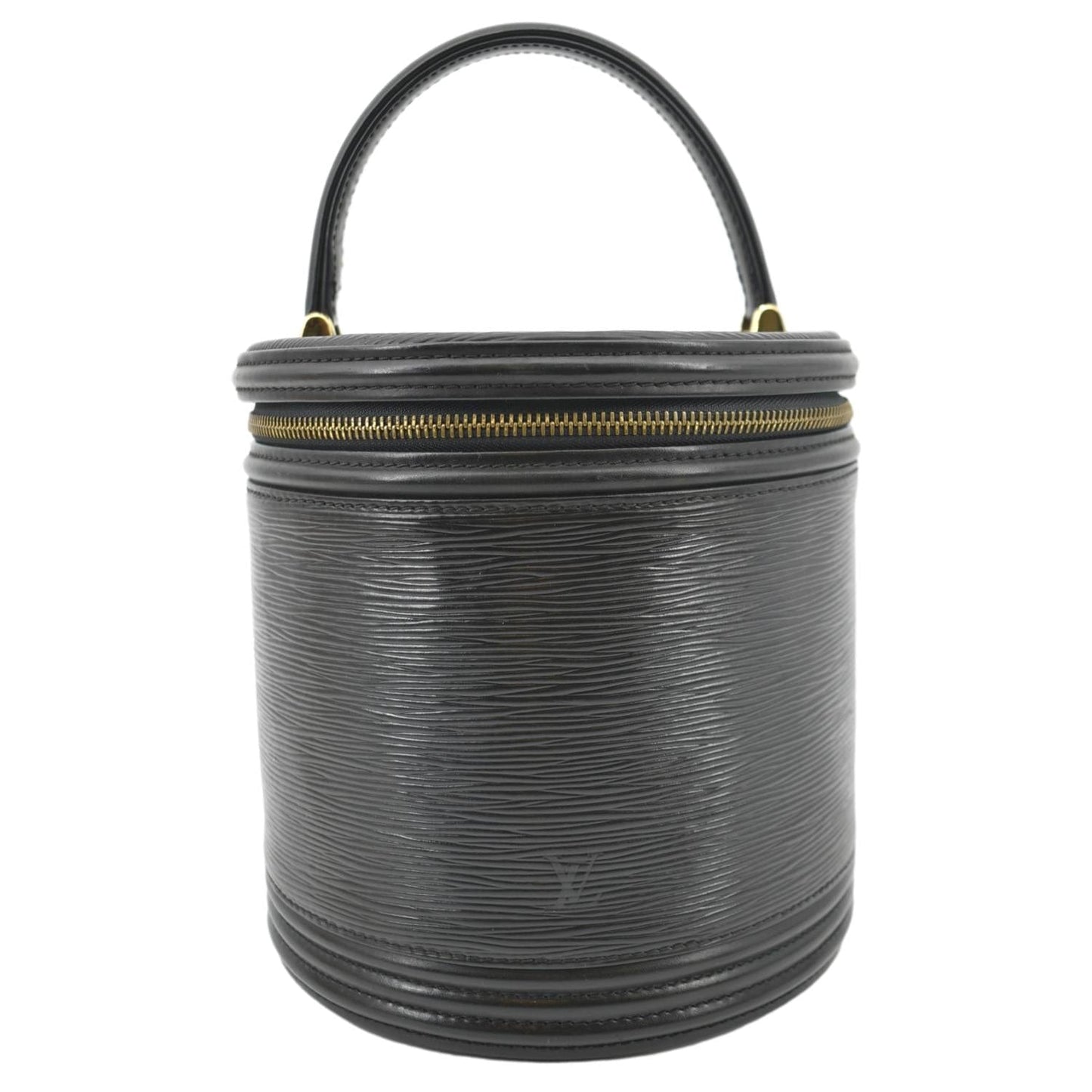 LOUIS VUITTON Cannes Epi Leather Vanity Bag Black