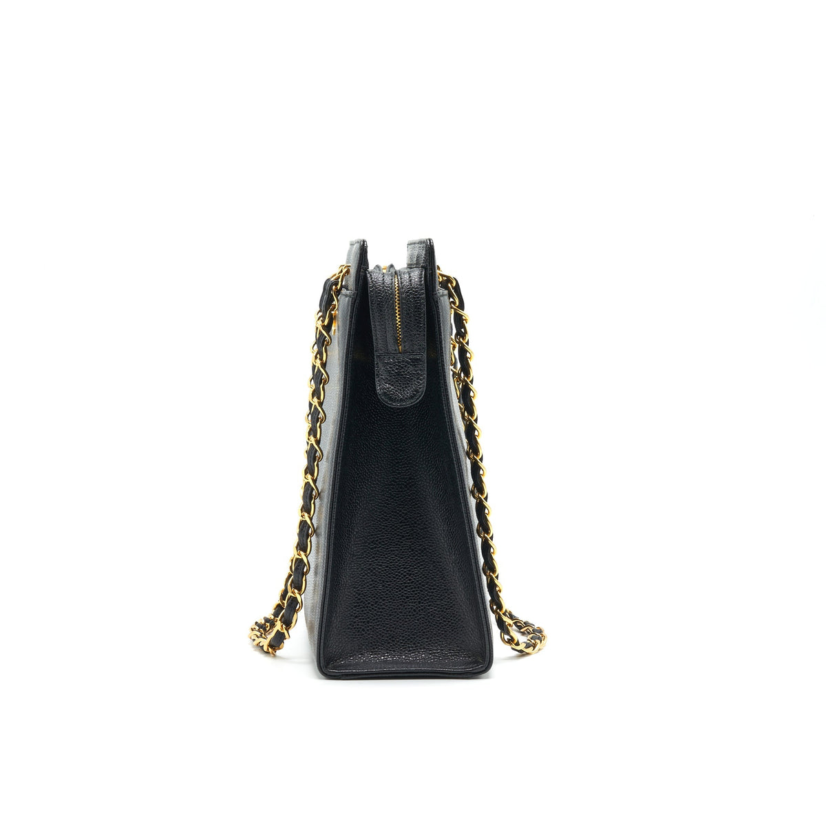 Chanel 24k Gold Caviar shopping Bag with Chain