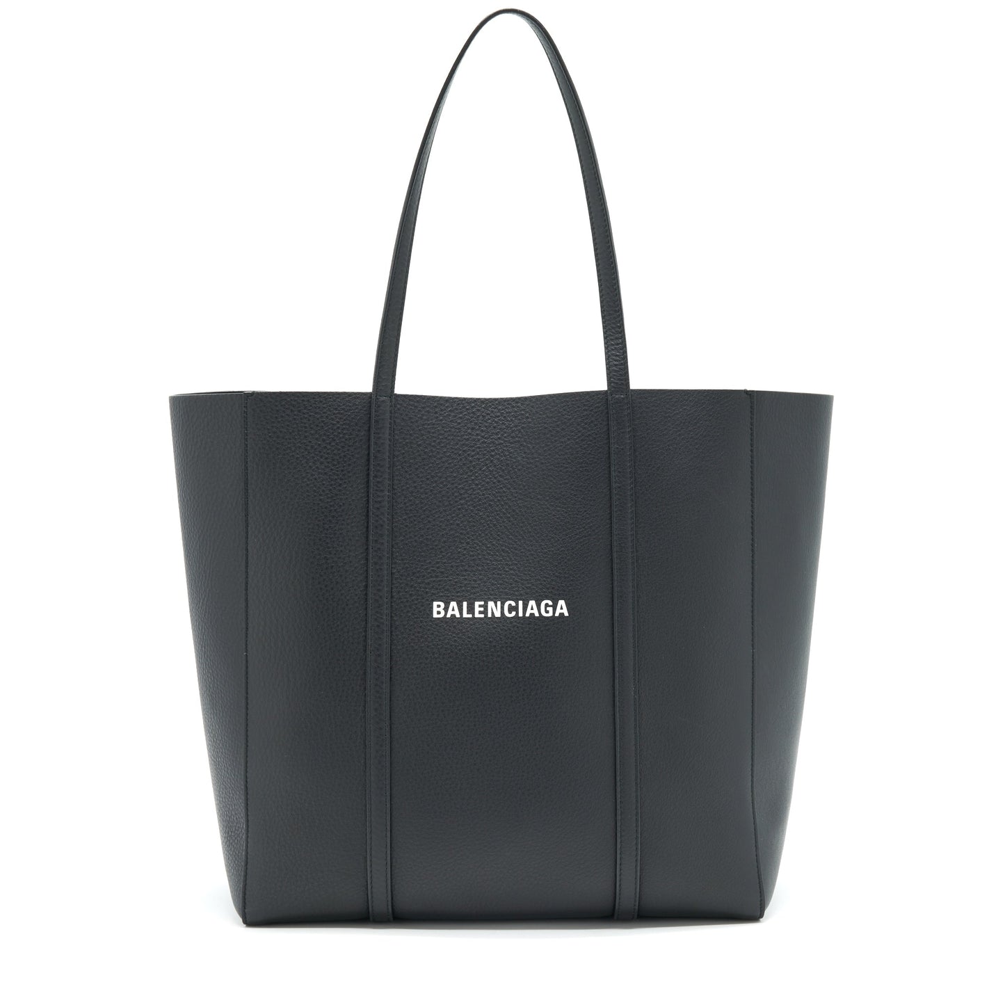 Balenciaga leather shopping Tote Purse Black