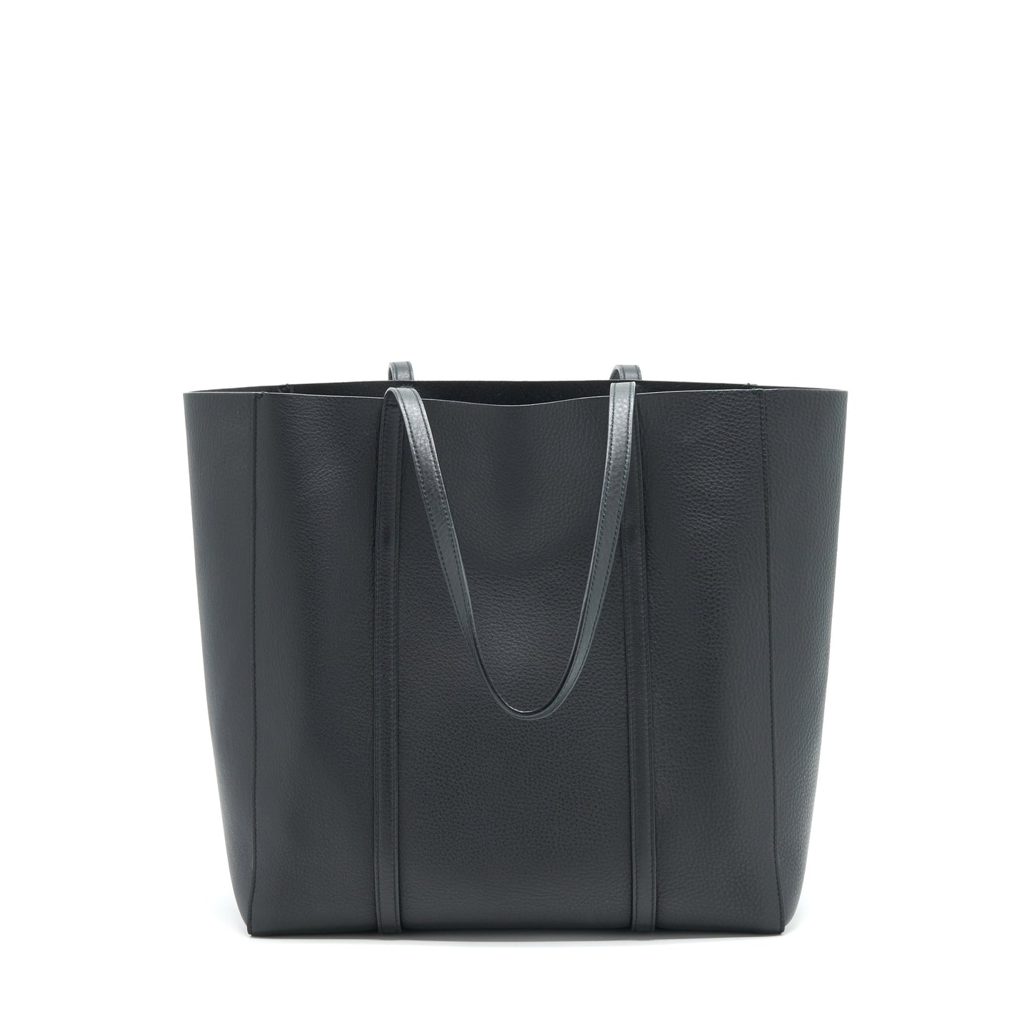 Balenciaga leather shopping Tote Purse Black