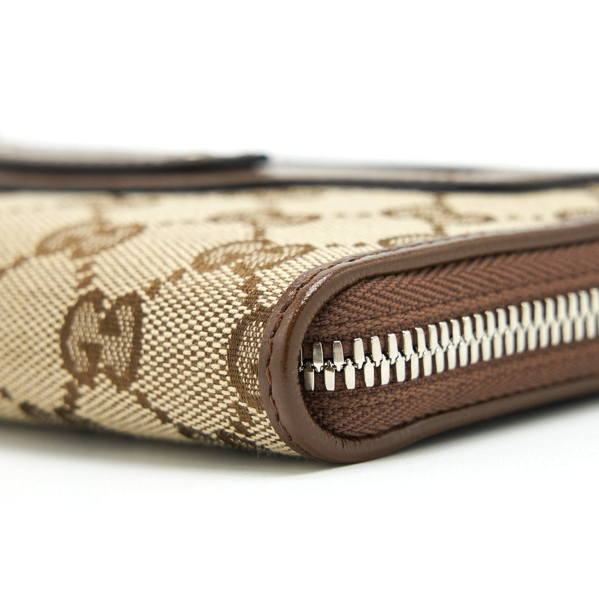Gucci x Balenciaga Brown 2021 Classic Zip Long Wallet