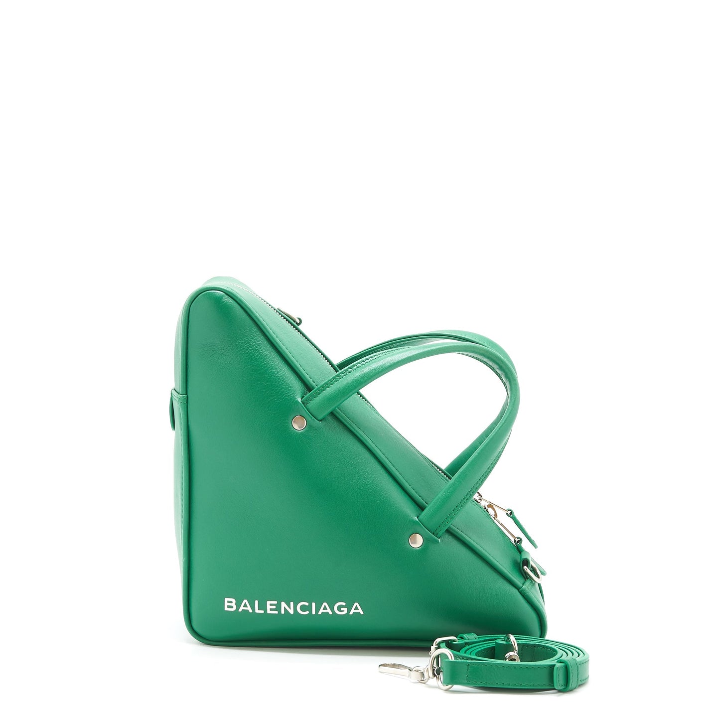 Balenciaga Triangle Duffle Purse Green