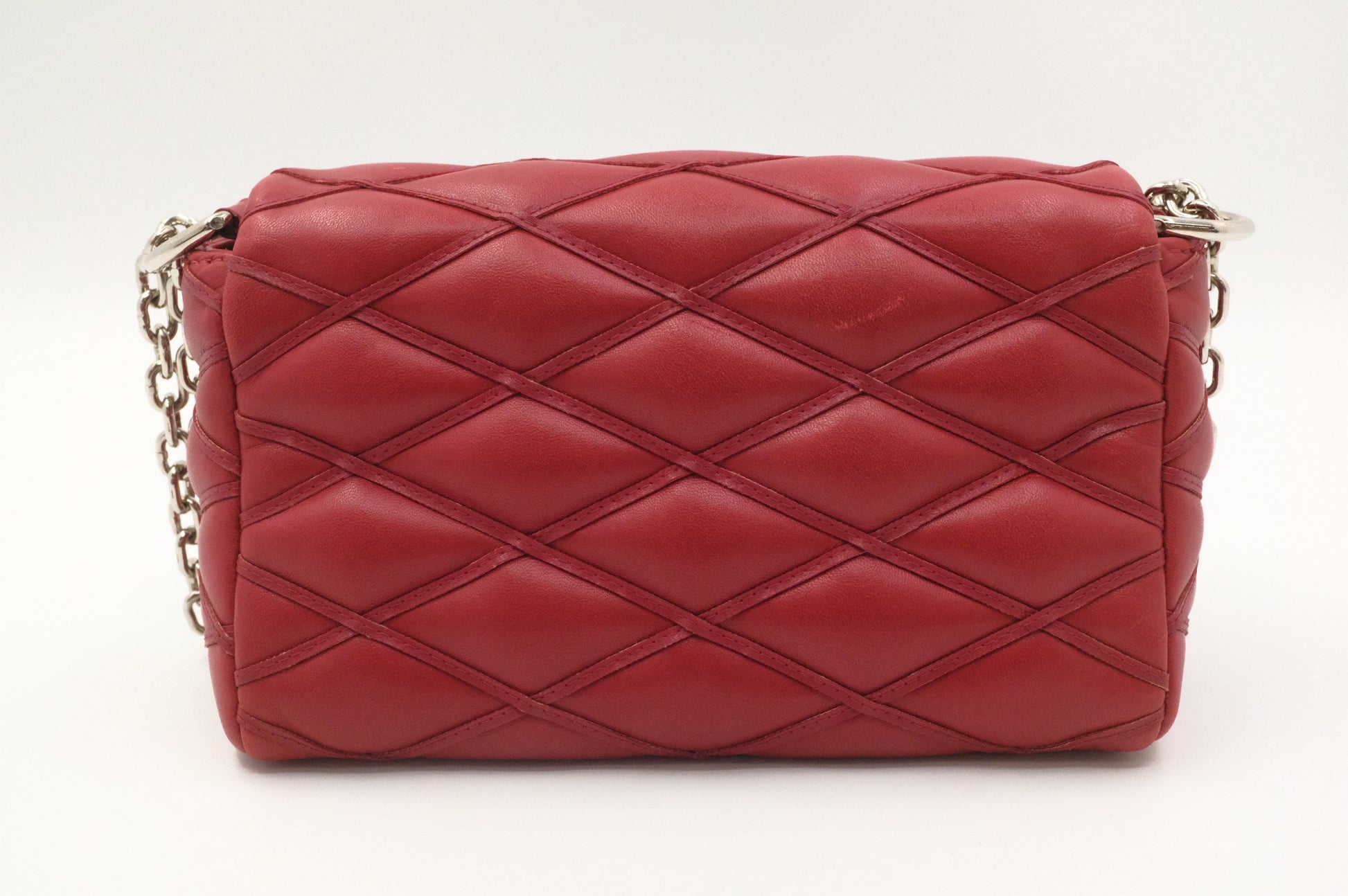 Louis Vuitton Wallet on Chain GO-14 in Red Leather