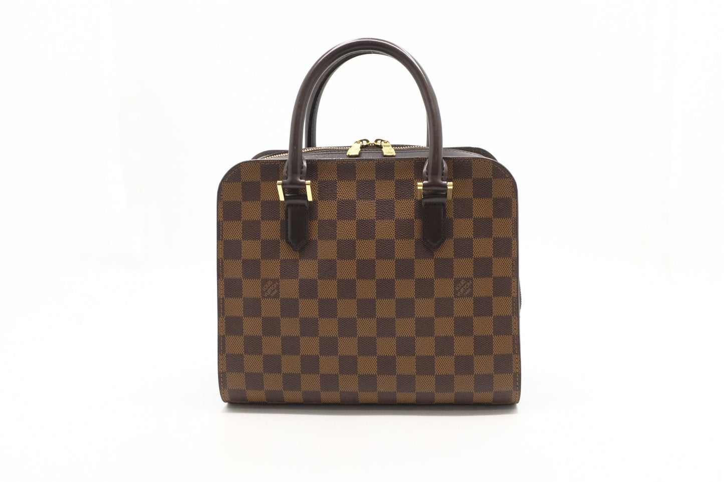 Louis Vuitton Triana Handbag in Damier Ebene Canvas