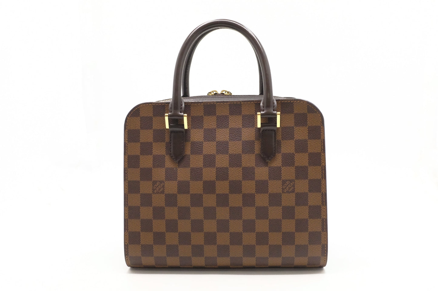 Louis Vuitton Triana Handbag in Damier Ebene Canvas