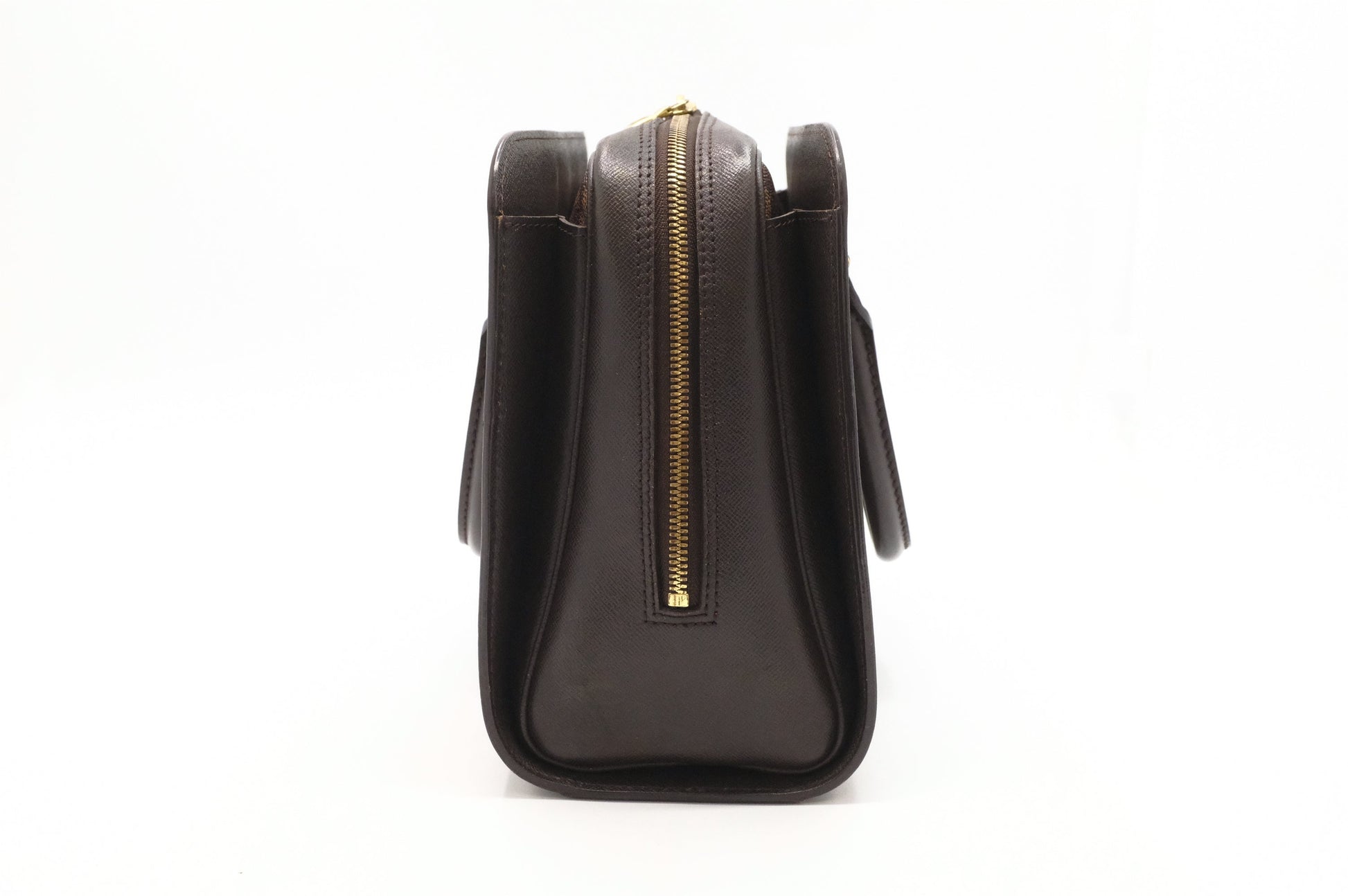 Louis Vuitton Triana Handbag in Damier Ebene Canvas