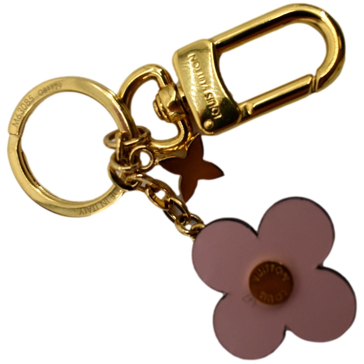 LOUIS VUITTON Monogram Blooming Flowers BB Bag Charm Key Holder Pink