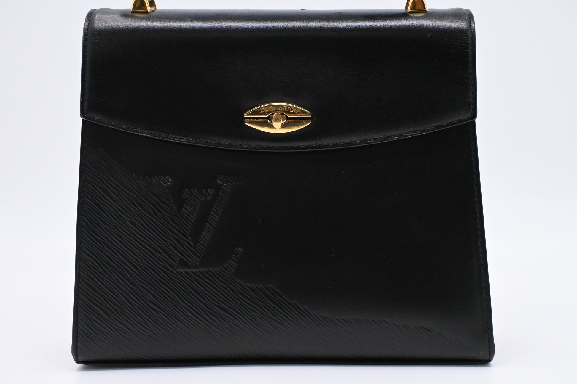 Louis Vuitton Sparte Shoulder Bag in Black Partial Grain Leather