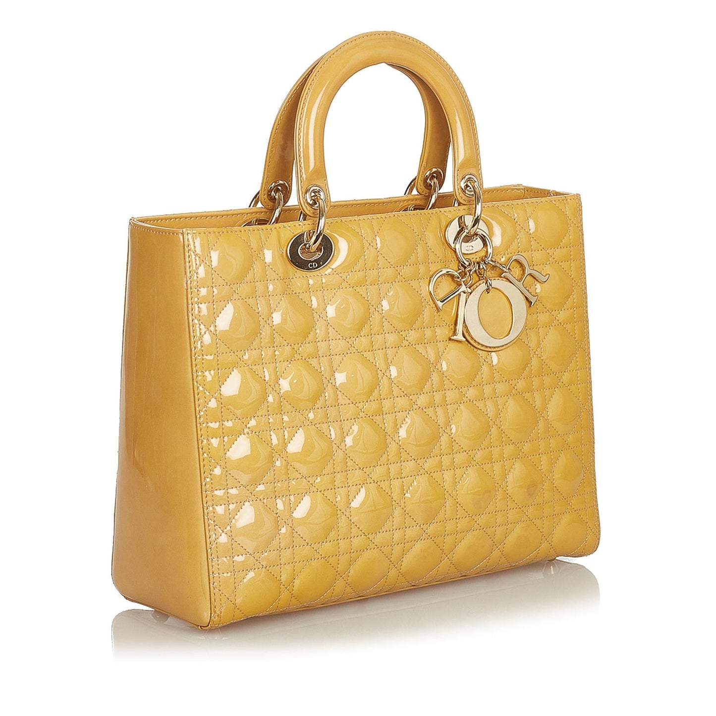 Dior Cannage Dior Patent Leather Tote (SHG-25997)