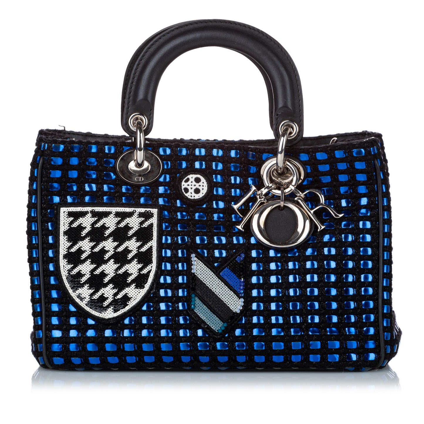 Dior Metallic Tweed Satchel (SHG-32414)