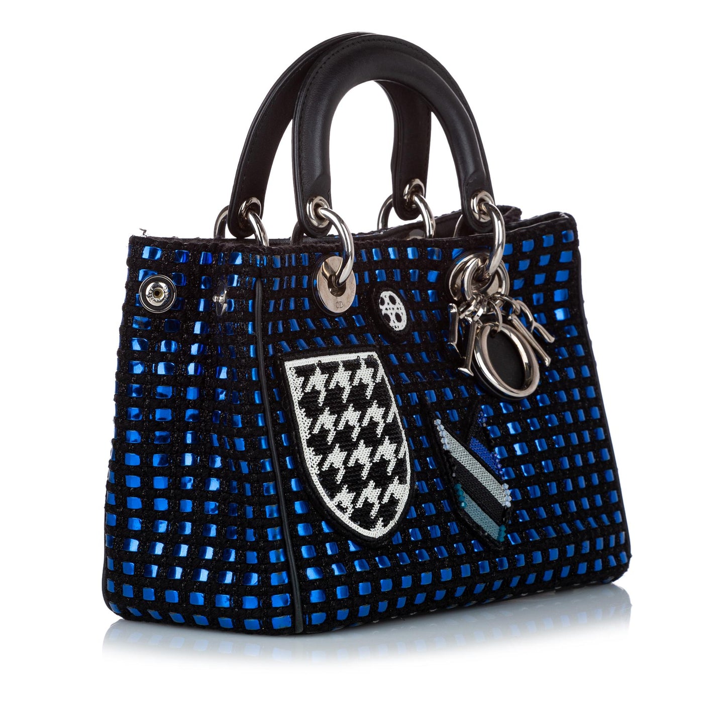 Dior Metallic Tweed Satchel (SHG-32414)