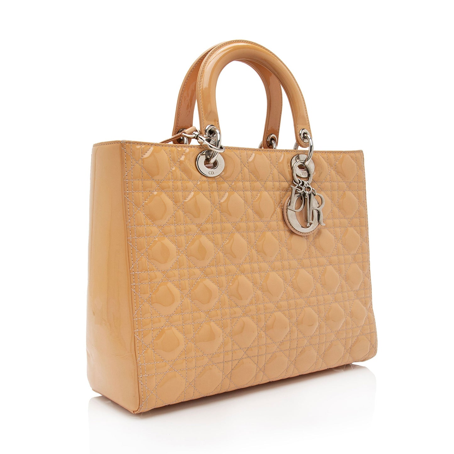 Dior Patent Leather Dior Large Tote (SHF-5hKv8U)