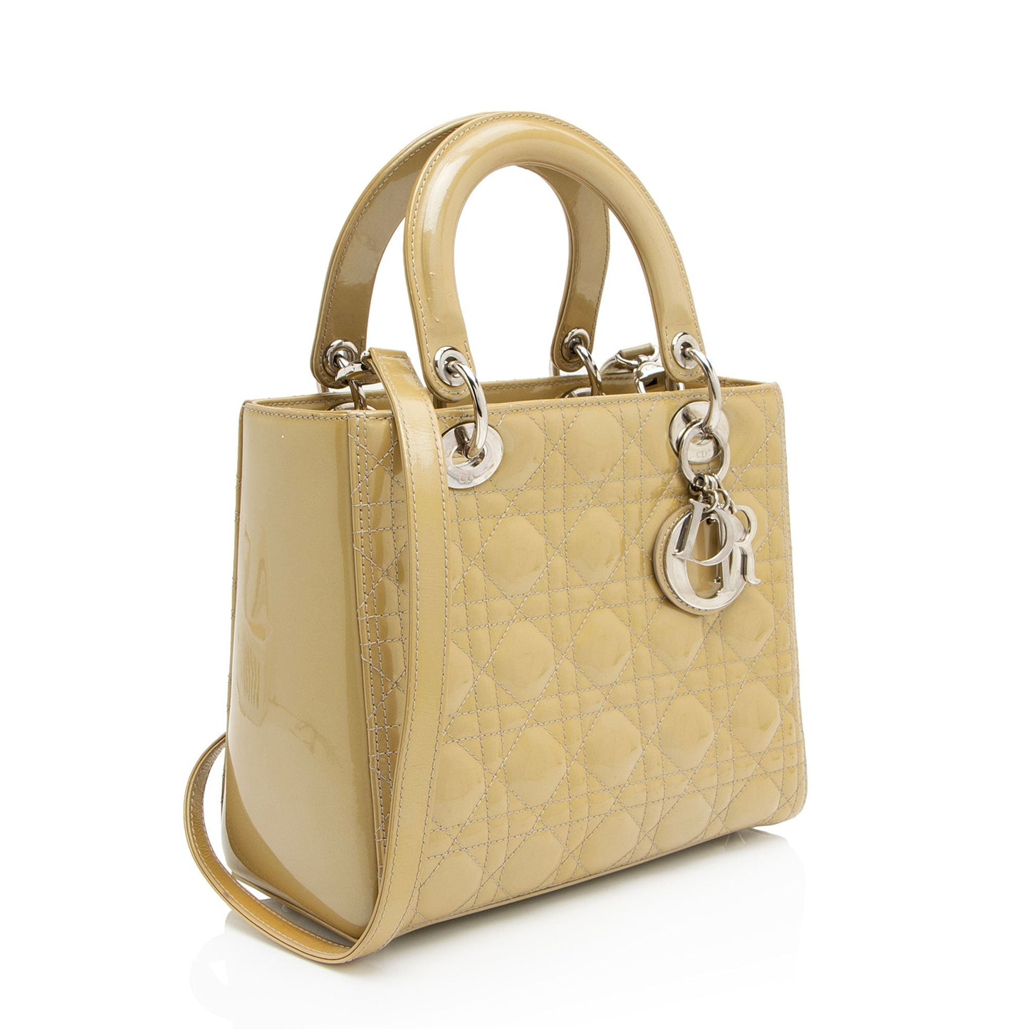 Dior Patent Leather Medium Tote Bag