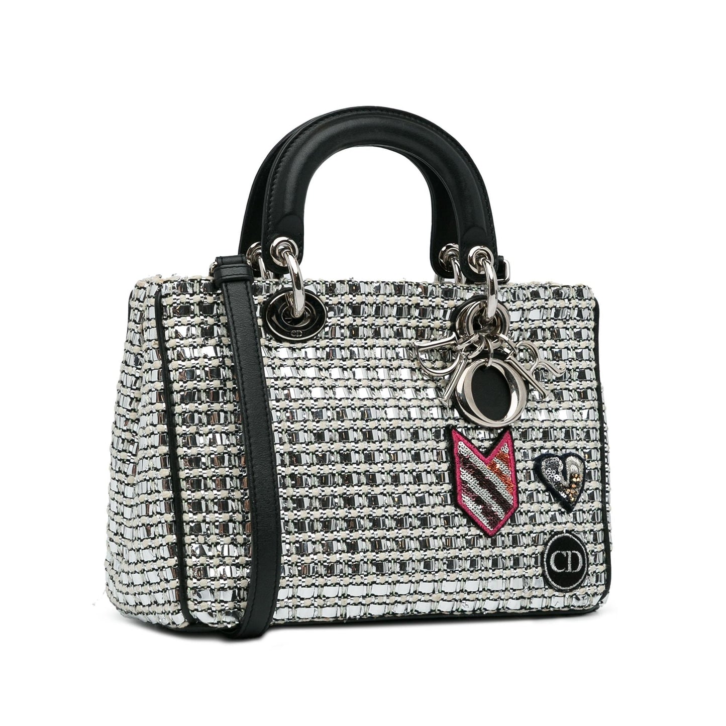 Dior Small Tweed Patch Diorissimo Tote