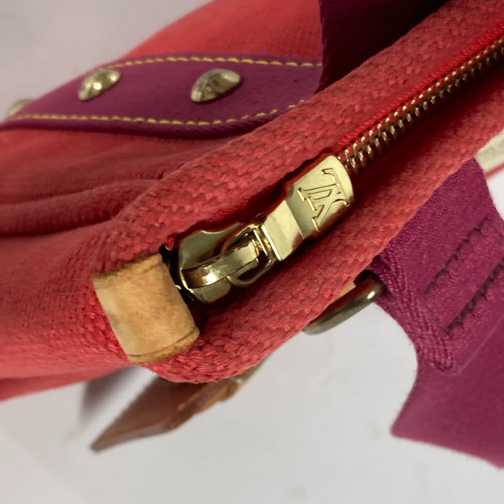 LOUIS VUITTON Handbag M40037 canvas Red Antigua Hippo PM Women