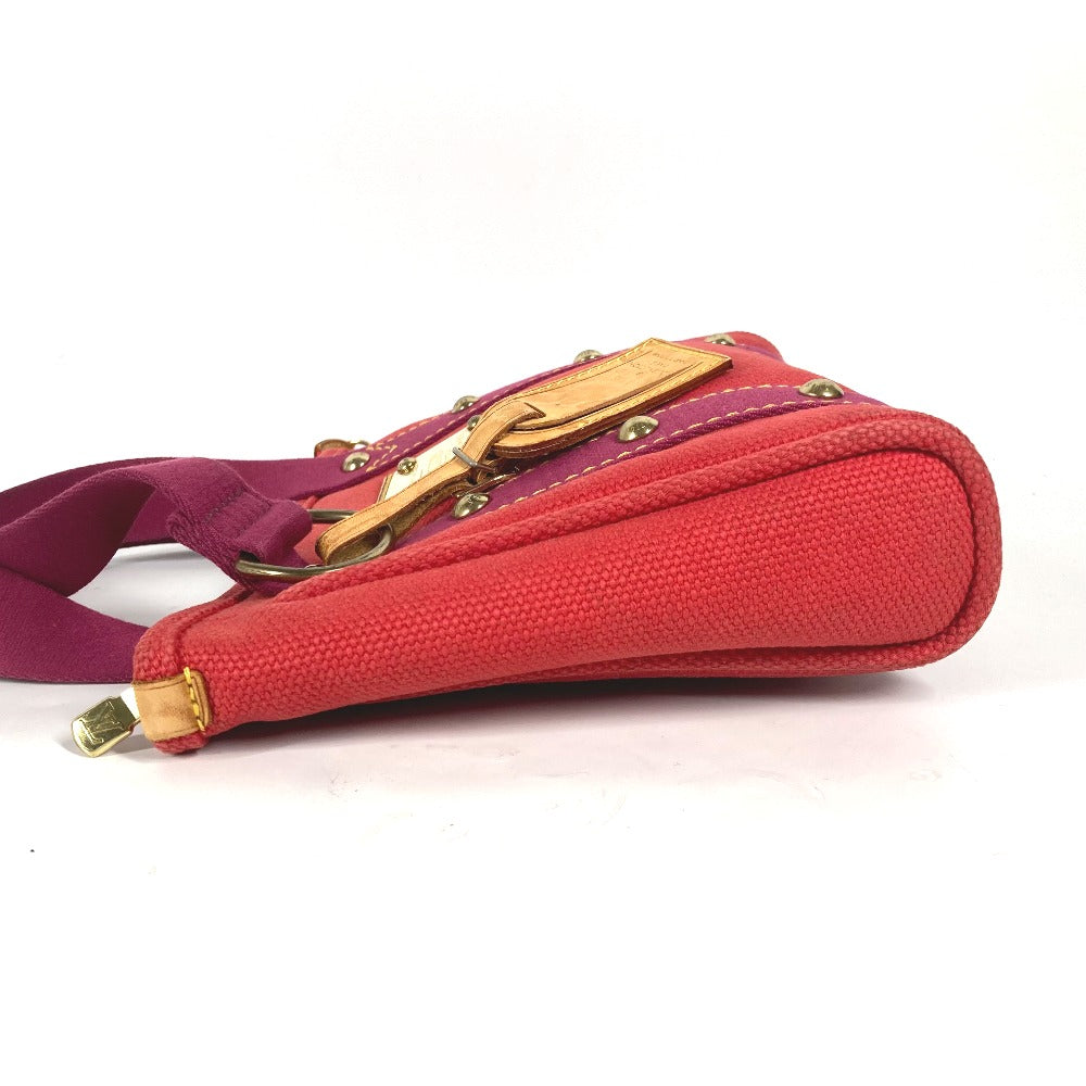 LOUIS VUITTON Handbag M40037 canvas Red Antigua Hippo PM Women