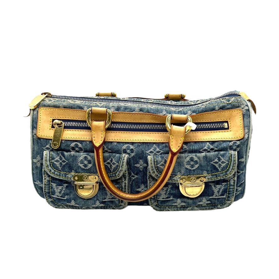 LV Louis Vuitton Denim Neo Speedy Boston Bag