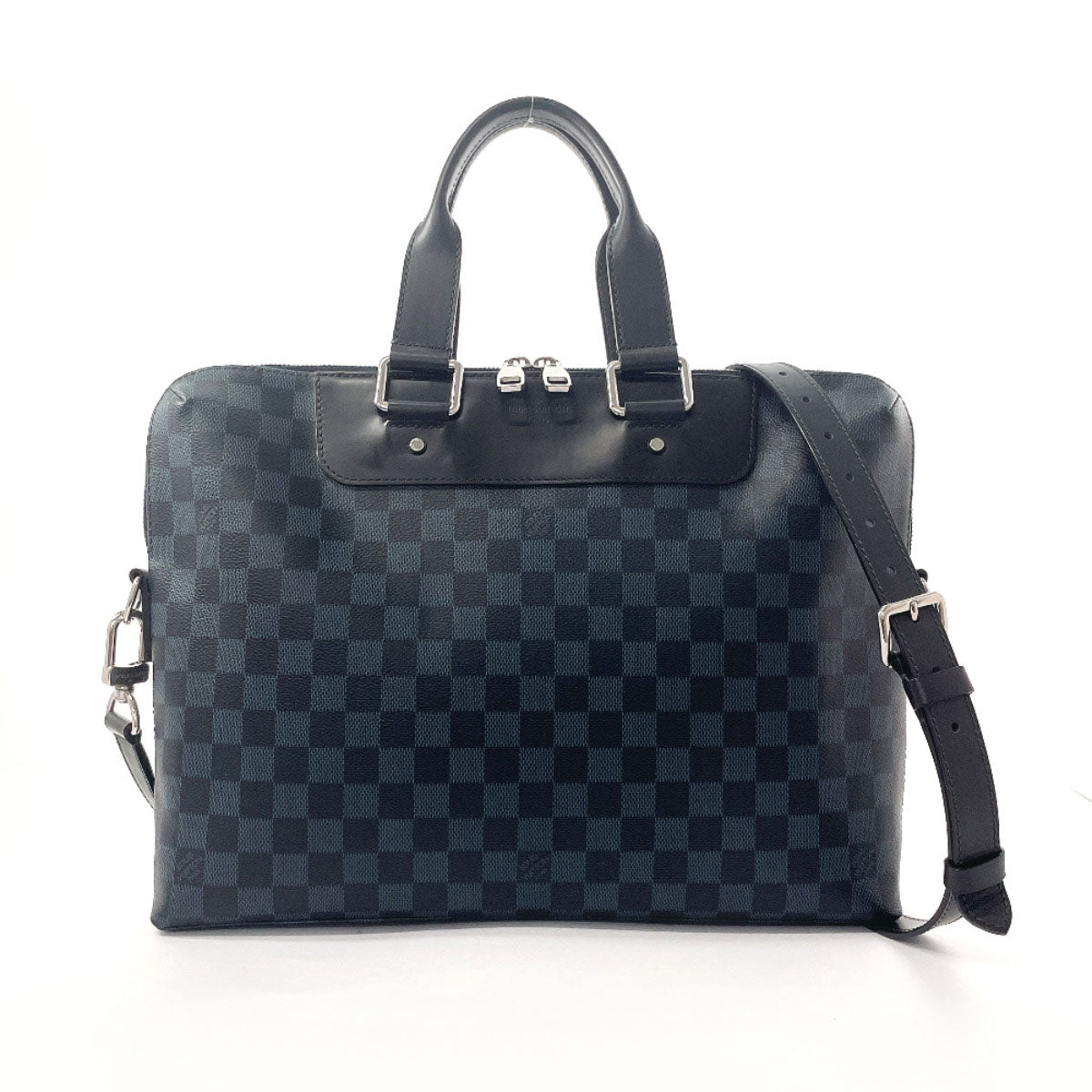 LOUIS VUITTON Business bag N42241 Damier Cobalt black 2WAY Porto Documents Jules mens