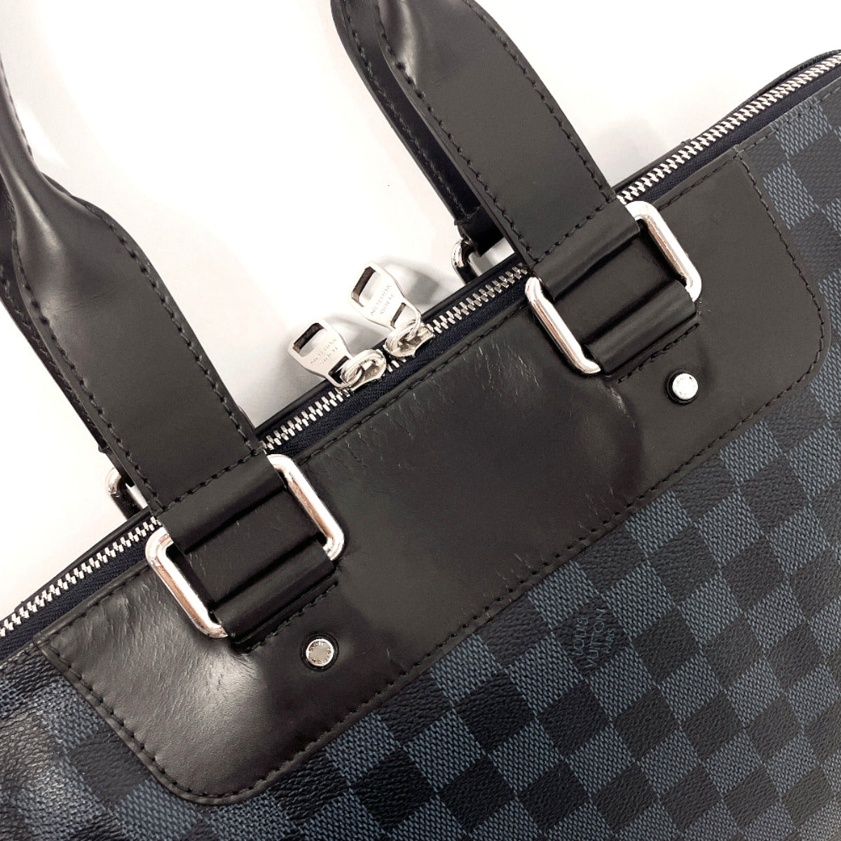 LOUIS VUITTON Business bag N42241 Damier Cobalt black 2WAY Porto Documents Jules mens