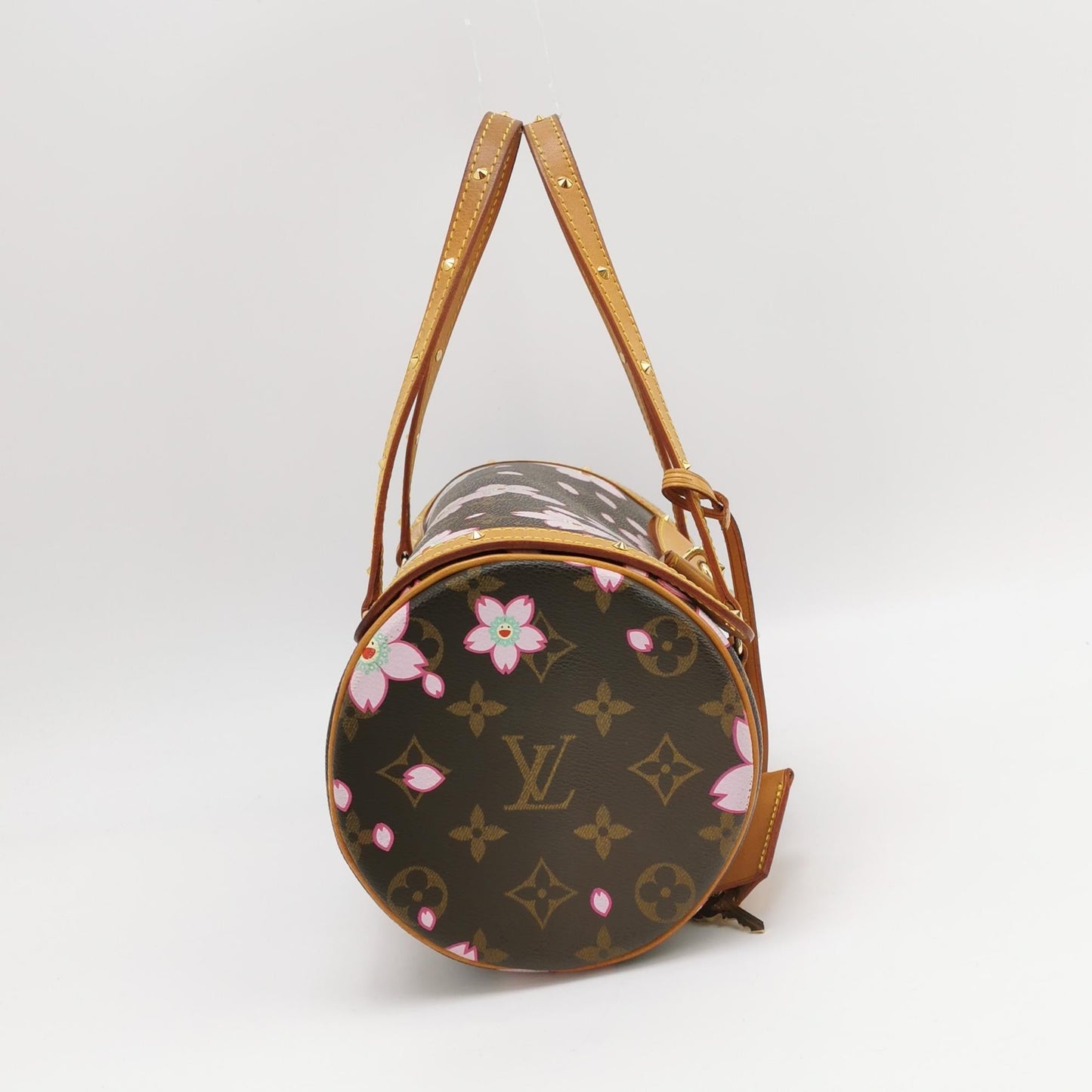Louis Vuitton x Takashi Murakami Papillon 28 Cherry Blossom Monogram Handbag