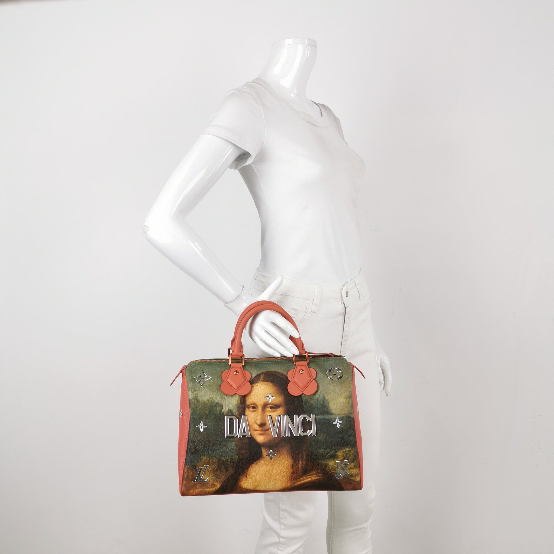 Louis Vuitton x Jeff Koons Monalisa Top Handle Bag