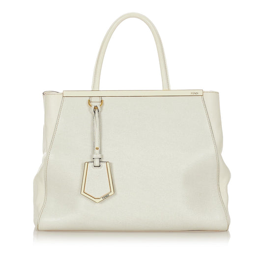 Fendi 2Jours Leather Satchel (23583)