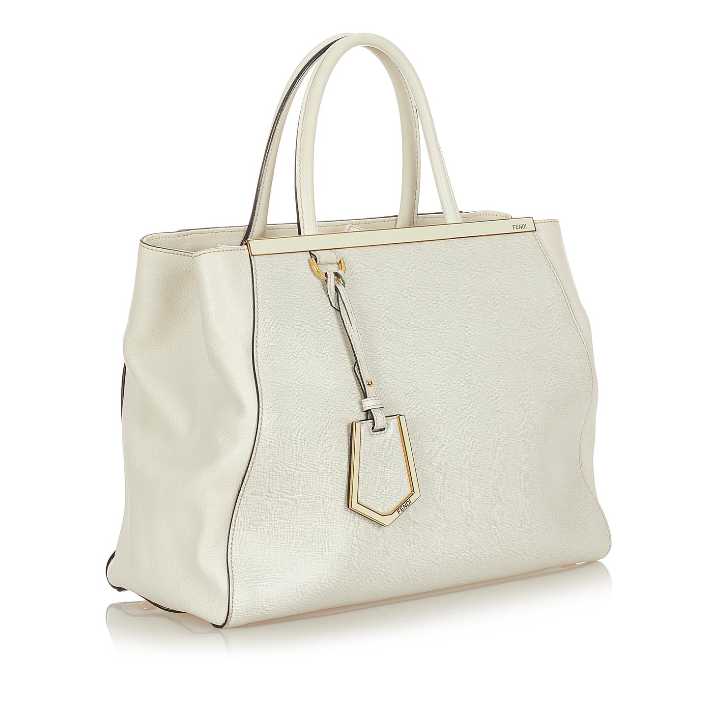 Fendi 2Jours Leather Satchel (23583)