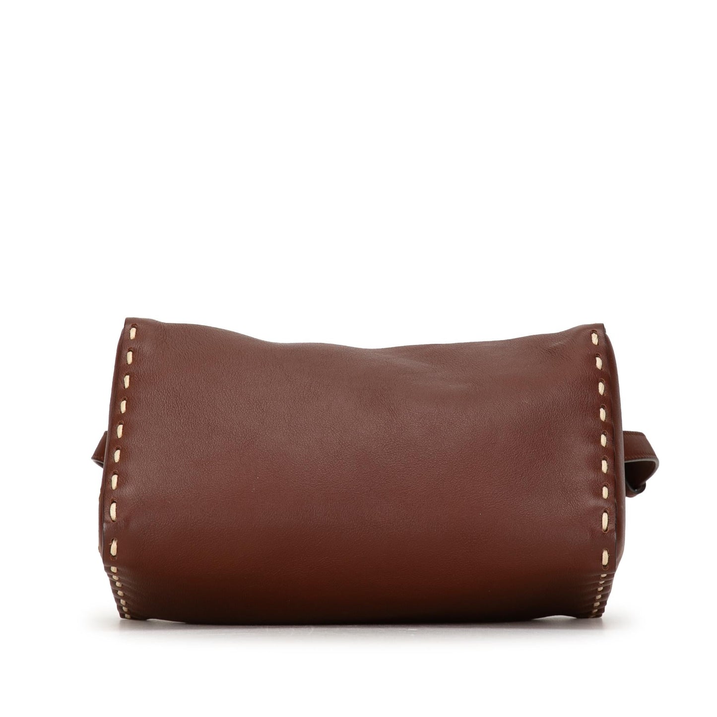 Fendi Calfskin Selleria Triangle Shoulder Bag (wv4LIw)