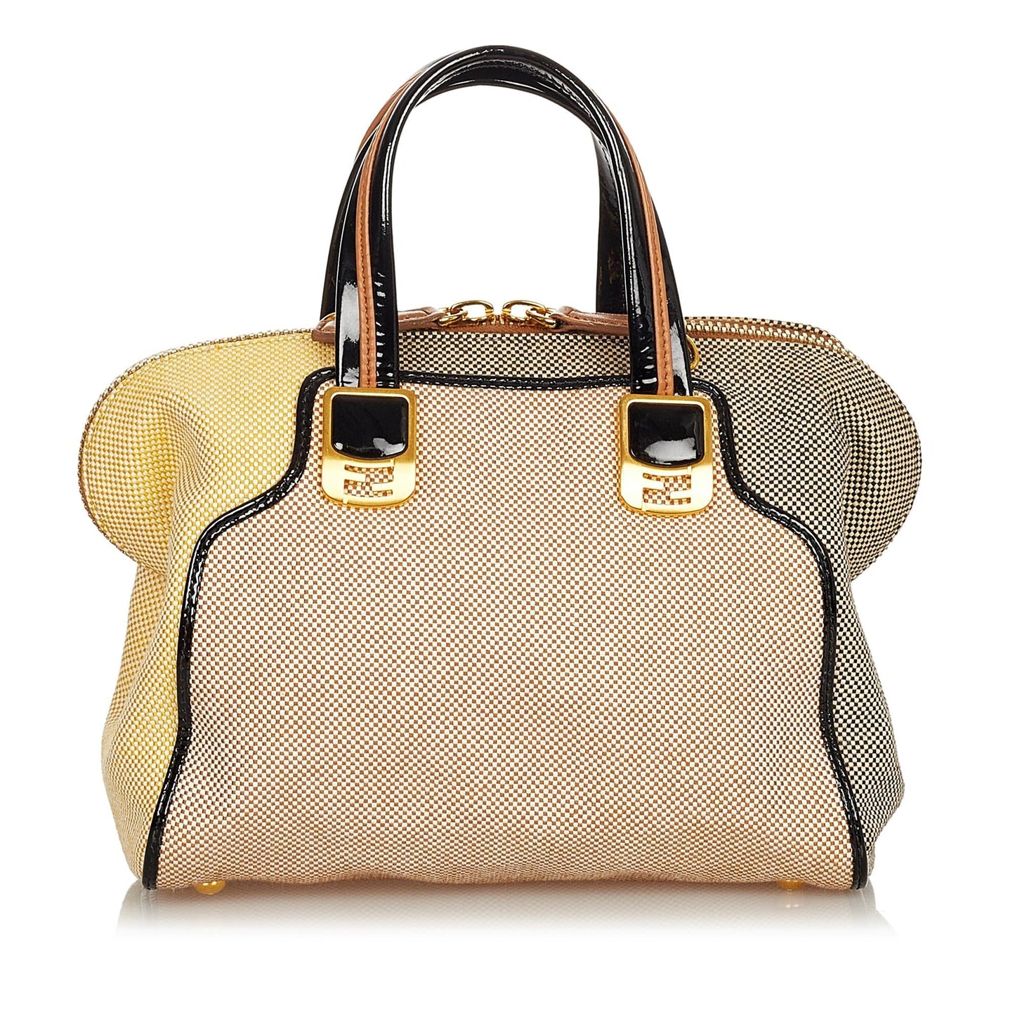 Fendi Colorblock Canvas Chameleon Handbag (24876)