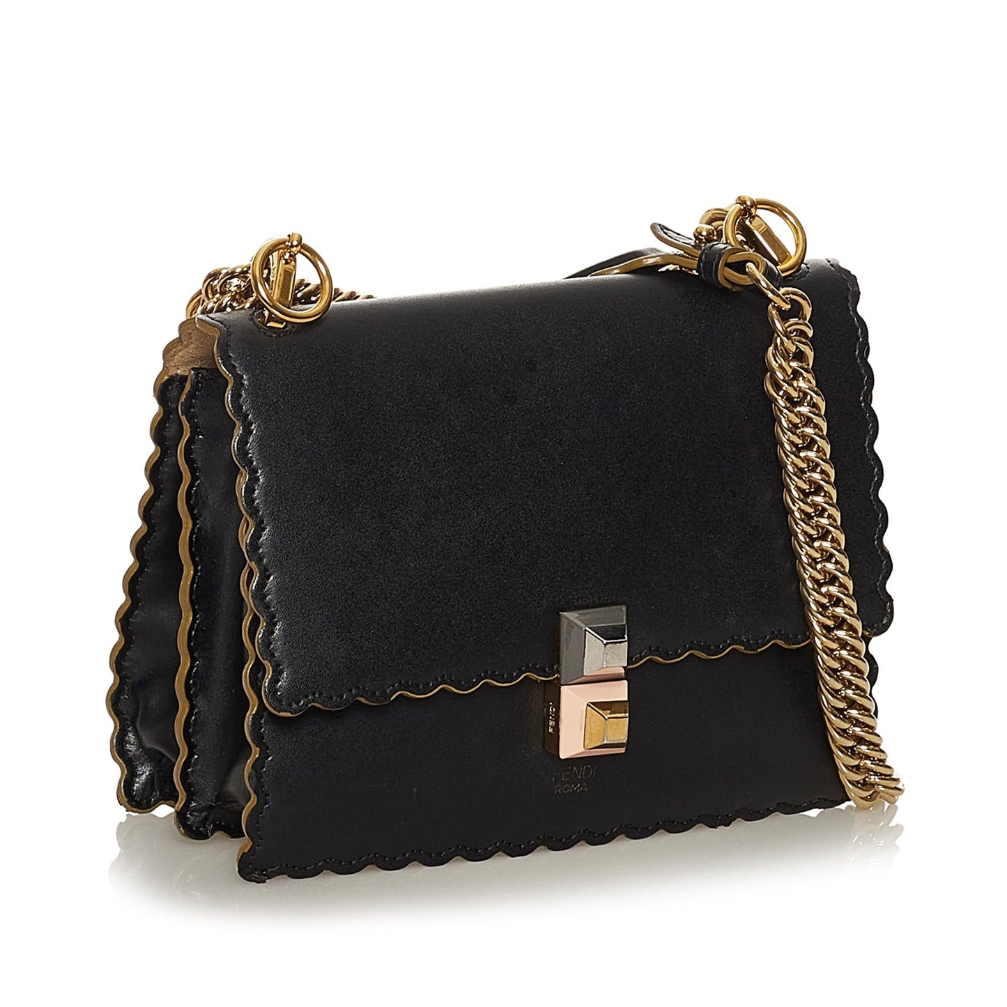 Fendi Kan I Leather Crossbody Bag (P9BViM)