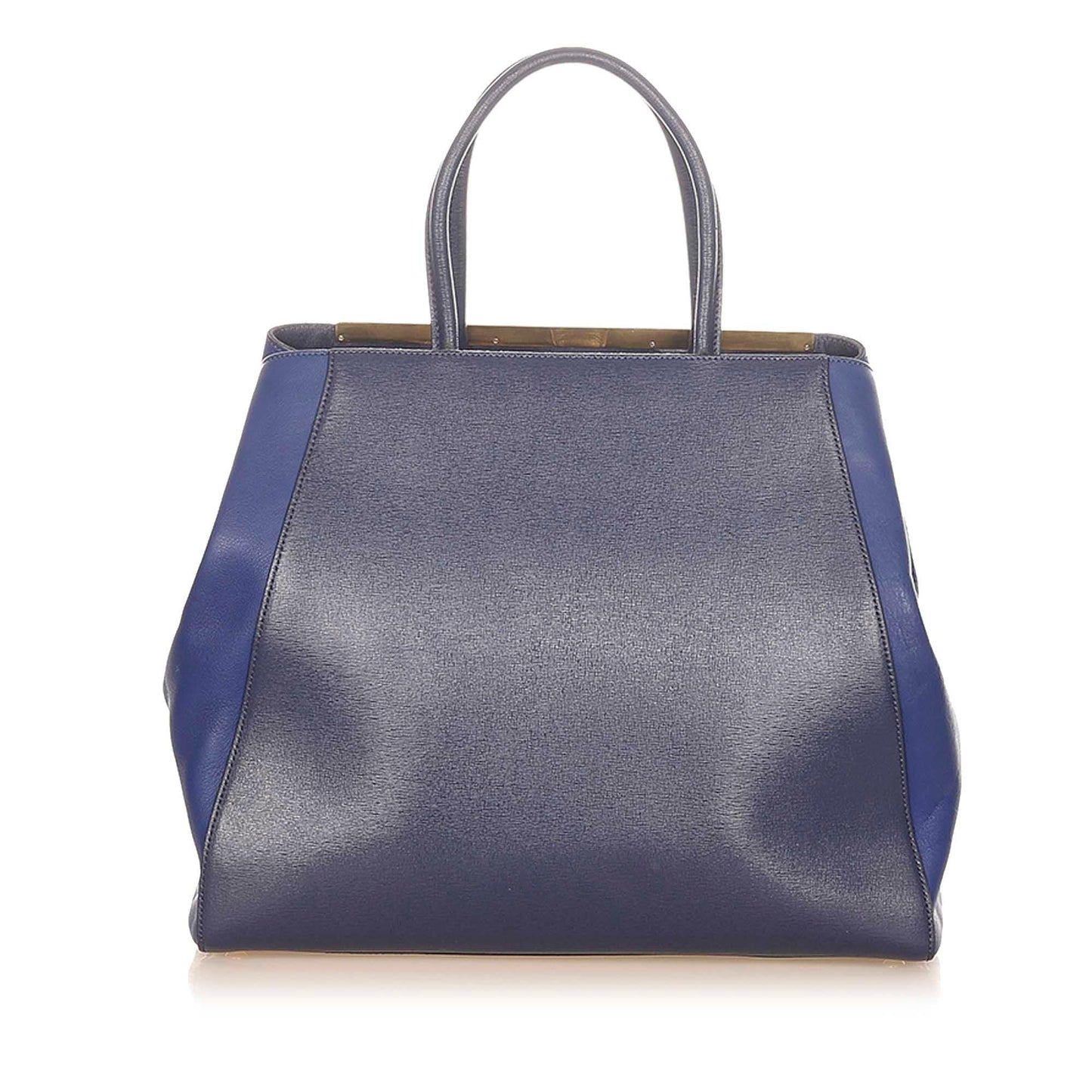 Fendi Large 2Jours Leather Tote Bag (37352)