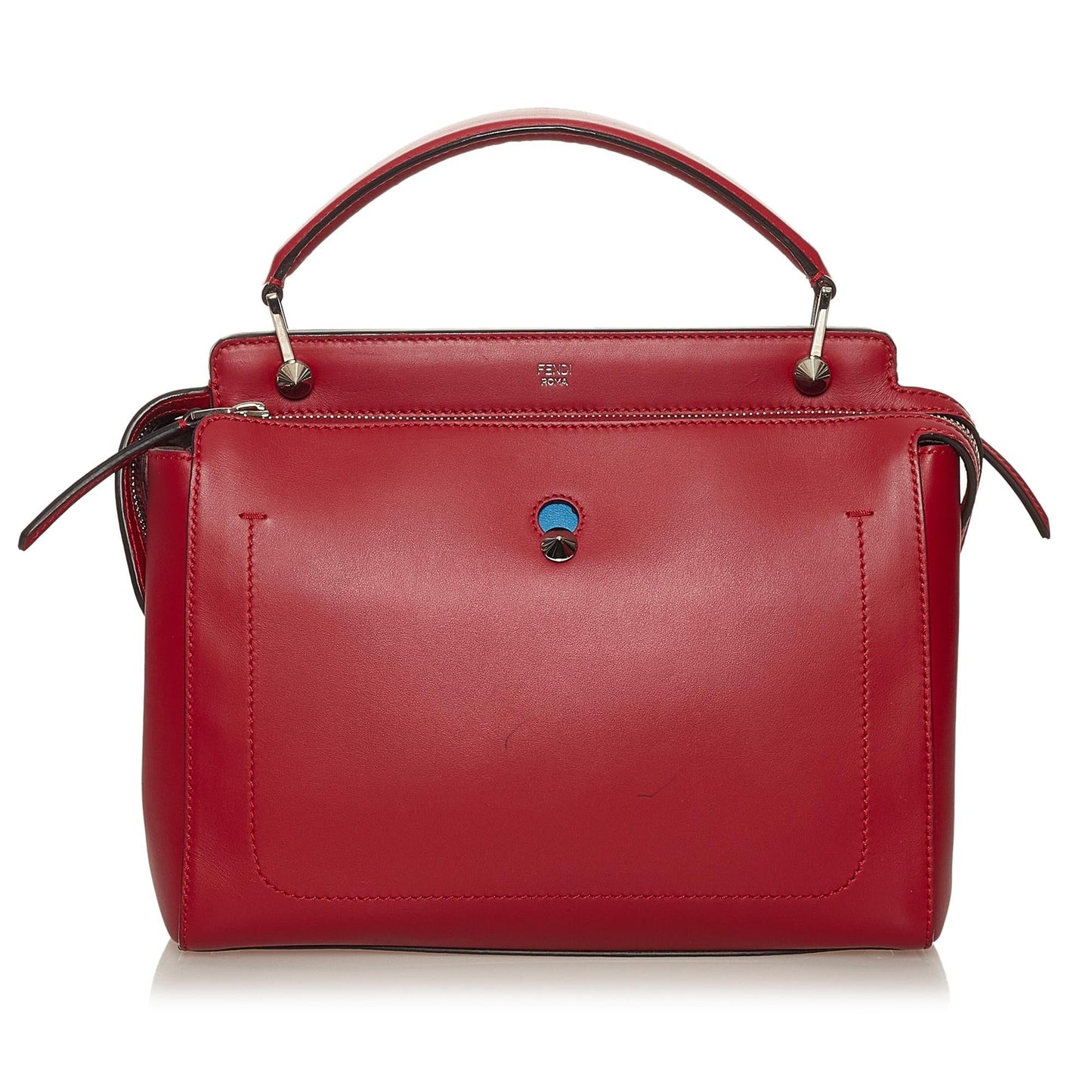 Fendi Large DotCom Leather Satchel (eJmOzi)