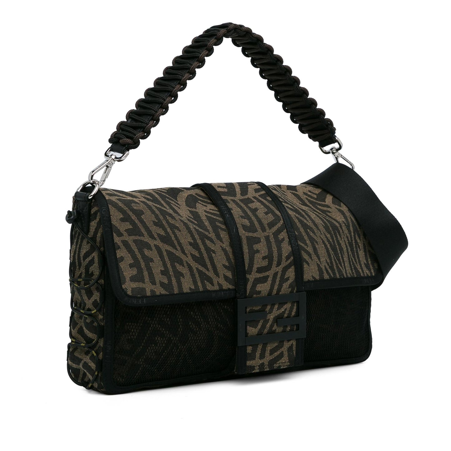 Fendi Large Zucca Vertigo Mesh Baguette Satchel (dmuY2A)
