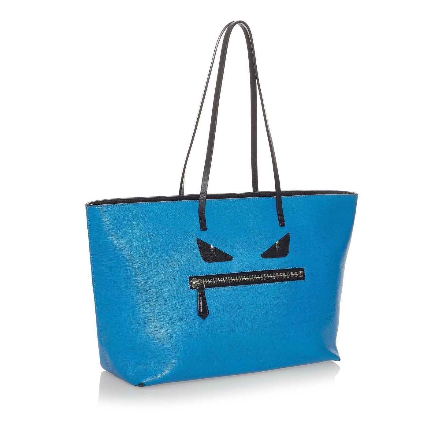 Fendi Medium Monster Roll Leather Tote Bag (28115)